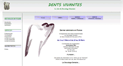 Desktop Screenshot of dentsvivantes.net
