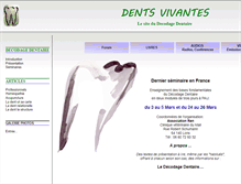 Tablet Screenshot of dentsvivantes.net